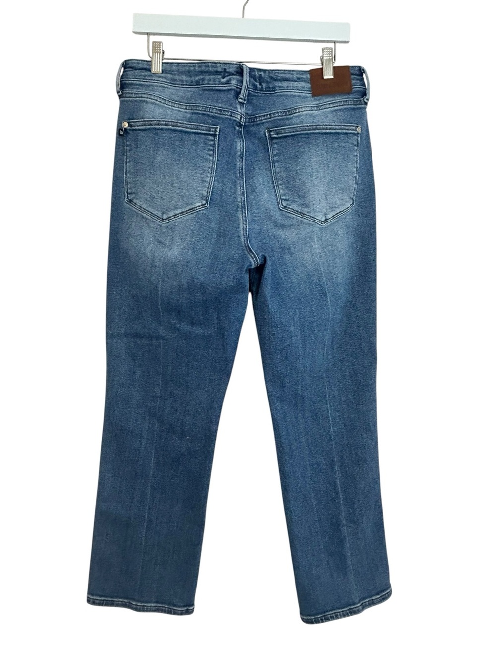 Judy Blue Slim Straight Rigid Mid Rise Button Fly Denim Jeans Sz 30/11 JB881011 - Picture 5 of 11